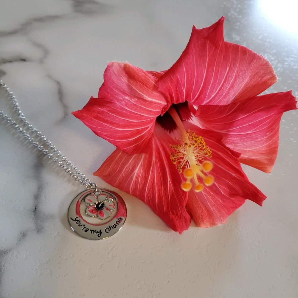 You are my Ohana Flower Necklace